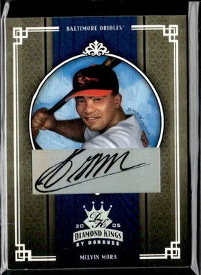 梅尔文·莫拉 2005 年钻石国王 * * 银 * 亲笔签名 / 50 !! SP 🔥🔥ORIOLES — 第 1/2 张图片