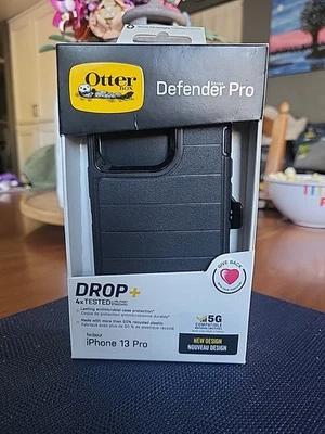 OtterBox Rugged Anti-Microbial  Defender Pro iPhone 13 Pro- Black Brand NEW - Image 1 of 2