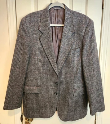 Levi's Menswear Vintage 2 button Grey Tweed Wool Mens Blazer Jacket Size 42R - Image 1 of 4