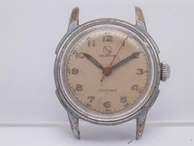 Мужские часы с ручным заводом 4u2fix - 1940-е - Helbros Invincible 30 мм 17j - Изображение 1 из 4
