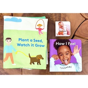 Lovevery 3 Book Set from The Explorer Play Kit for months 9 and 10 - NEW 📚🌱📚 - Picture 1 of 12