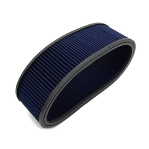 Blue High Flow Round Air Cleaner Filter Washable And Reusable For - Picture 1 of 7