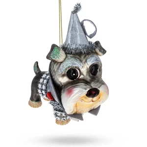 Schnauzer Blown Glass Ornament - Picture 1 of 5