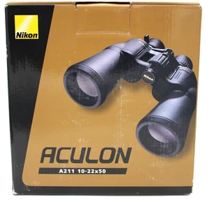 Nikon Binoculars ACULON A211 10-22x50 Clamshell 6489 - NEW - Picture 1 of 5