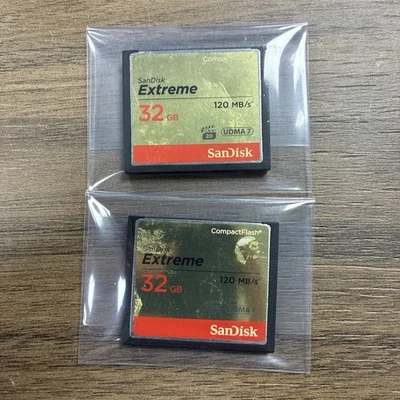 SanDisk Extreme 32 GB 120 MB/s CompactFlash Memory Card x 2  - Image 1 of 2