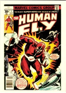 Marvel The Human Fly Comic 1st Issue 1977 Bronze Age Bill Mantlo Lee Elias Card - Picture 1 of 2