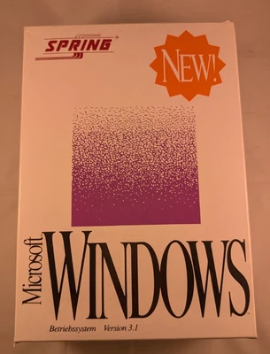 Mircrosoft Windows 3.1 – Big Box  OVP Spring GETESTET - Bild 1 von 4