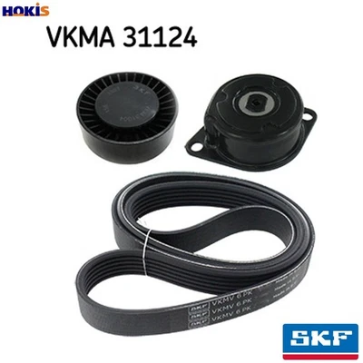 VRIBBED BELT SET VKMA 31124 FOR VW TRANSPORTER/T4/Platform/Chassis/Van/Bus 1.9L - Image 1 of 4