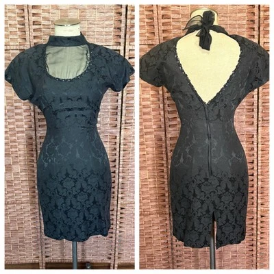 Vestido De Colección ZUM ZUM Negro Encaje Baile de graduación Cóctel Unión EE. UU. Gótico Caprichoso XS/S Foto 1 de 4