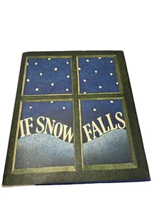 Snow Falls Jon Agee 1982 First Edition HC Childrens Winter December Picture Book - Picture 1 of 9