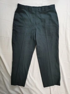 LL Bean Men's 100% Wool Black Pants 38W - Picture 1 of 5