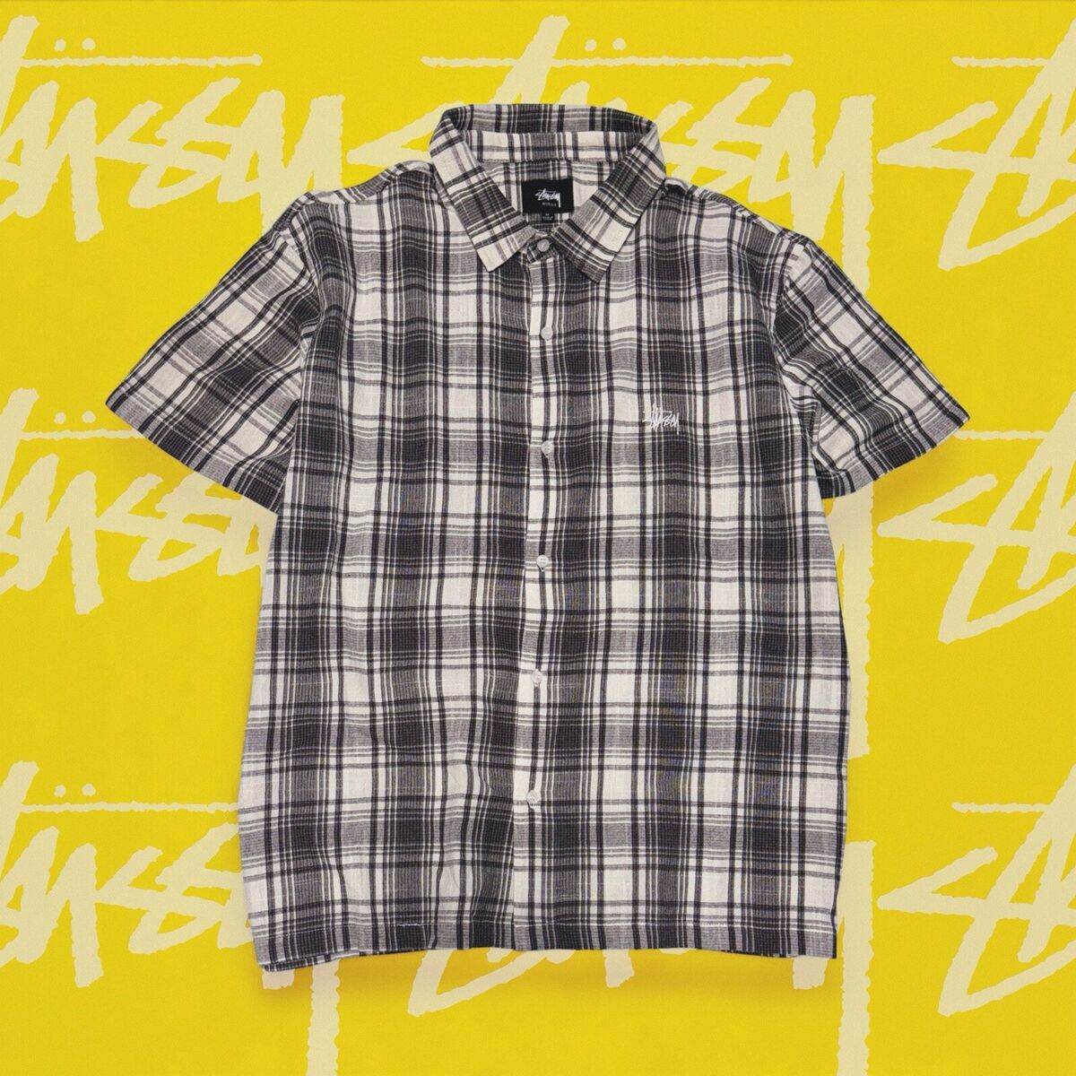 Stussy Short Sleeve Button-Up Casual Button-Down Shirts for Stussy Short Sleeve Button-Up Casual Button-Down Shirts for