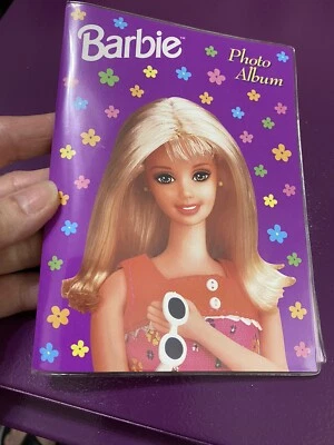 Álbum de fotos Barbie 1998 cubierta blanda 6,5 x 4,5 para 24 fotos púrpura multicolor Foto 1 de 4
