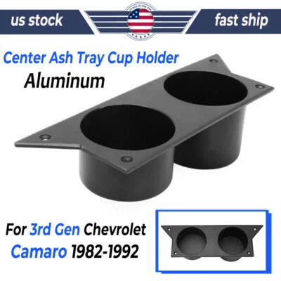 For 3rd Gen Chevy Camaro 1982-1992 Center Console Ash Tray Cup Holder Aluminum Foto 1 de 4