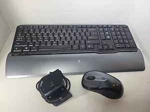 Logitech Lot - S520 Wireless Keyboard And M510 Mouse W/ Wireless Connect Module - Picture 1 of 9