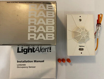 Hallway Ceiling Mount Occupancy Sensor RAB LOS2400/277 White - Image 1 of 4