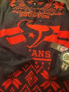 Suéter feo iluminado con licencia oficial de la NFL Houston Texans - Imagen 1 de 7
