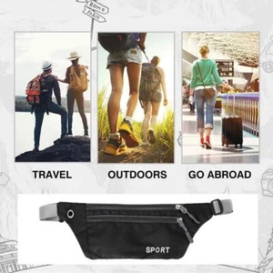 Waist Bum Bags Waterproof Women Men Festival Travel Fanny Belts Running 9CL5 - Picture 1 of 10
