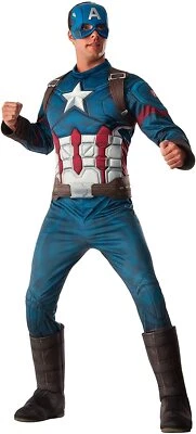 Disfraz Marvel Capitán América Deluxe Hombre 165cm-175cm RUBIE'S JAPÓN Nuevo Foto 1 de 4