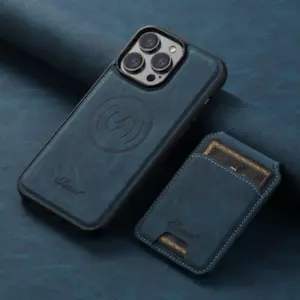 For iPhone 15 14 13 12Pro Max Detachable Mag Safe Magnetic Case with Card Wallet - Foto 1 di 36