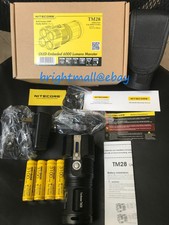 NEW Nitecore TM28 6000 Lumen LED Flashlight W/4 3100MAH IMR BATTERY-