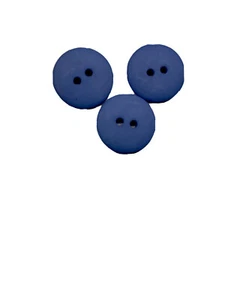 25  PC. PKG NEW 3/4 INCH COUNTRY BLUE DULL/MATTE FINISH BUTTONS - Picture 1 of 1