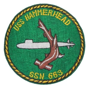Orig. Vietnam War US Navy Submarine Patch USS Hammerhead SSN-663 Japan Made J44 - Picture 1 of 2