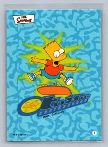 BART SIMPSON Toxic Skateboarders 2002 Topps The Simpsons Sticker #1 C1 - Picture 1 of 2