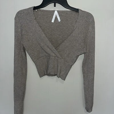 Dreamers by Debut STRETCH Crop Shrug Sweater Top Wrap SZ S NWT - Image 1 of 2