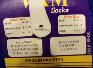 2 Pair VKM / IS10 Inter Red Baseball Soccer Football All Sports Socks Youth NWT - Picture 1 of 2