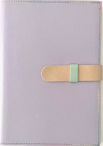 Italian Leather Journal Lilac with Belt Closure, NEW! - Picture 1 of 4