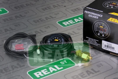 AEM X Series Boost Pressure Gauge -30in/Hg~35PSI Black Bezel Black Face 30-0306 - Image 1 of 4