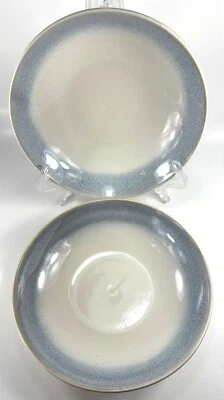 Juego de 2 cuencos para pasta de gres grandes/pocos esmaltados azules Martha Stewart Foto 1 de 4