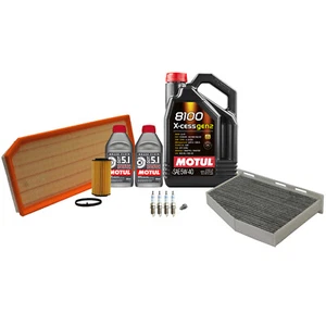 Wix Filters Motul 5L 8100 X-Cess Gen 2 5W-40 Maintenance Service Kit For Audi VW - Picture 1 of 1