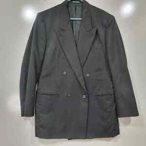 Hunting Horn Black Pinstripe Suit Jacket Blazer Size 40
