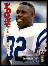 1995 Collector's Choice Update #U25 Zack Crockett RC Colts *1219