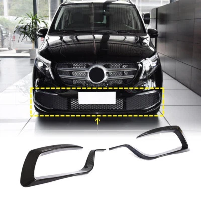 Aletas divisoras de parachoques delantero de carbono seco Canard para Mercedes Benz Clase V W447 20UP - Imagen 1 de 4