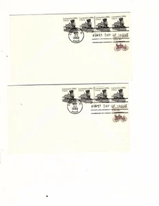 1897a  2c locomotive 1890s,no cachet  line pair plate 3 and 4  FDC  (e700 - Picture 1 of 1