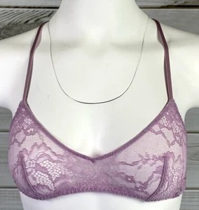 Victorias Secret Very Sexy Lace Bralette Bra Beige / Purple / Brown NWT B0901 - Picture 1 of 33