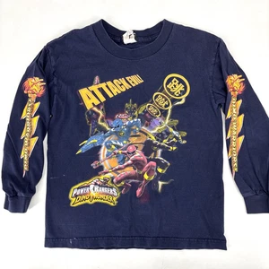 Camiseta De Colección Power Rangers Dino Thunder Manga Larga Niños Talla Grande Y2K 2004 - Imagen 1 de 15