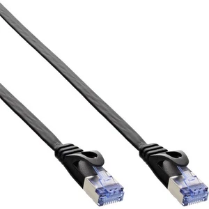 10x InLine Patchkabel flach, U/FTP, Cat.6A, schwarz, 10m - Photo 1/2