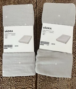 VÄDRA Cover for changing pad, dotted/gray, 18 7/8x29 1/8 " Set Of Two - NEW - Picture 1 of 5
