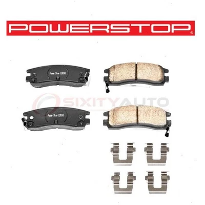 PowerStop Rear Disc Brake Pad & Hardware Kit for 1993-1998 Saturn SC2 - zm Foto 1 de 4