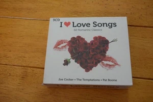 I Love Love Songs 3CD 60 Romantic Classics Joe Cocker Temptations Pat Boone New - Picture 1 of 2