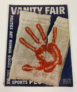 Vanity Fair Vintage Magazine July 1932 Clare Boothe Brokaw, Fashion New York - Imagen 1 de 3