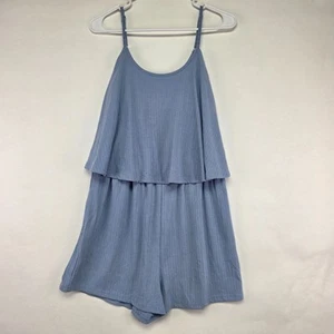 Women's Sleeveless Loose Spaghetti Strap Short Overalls Romper Trendy Outfits - Picture 1 of 6