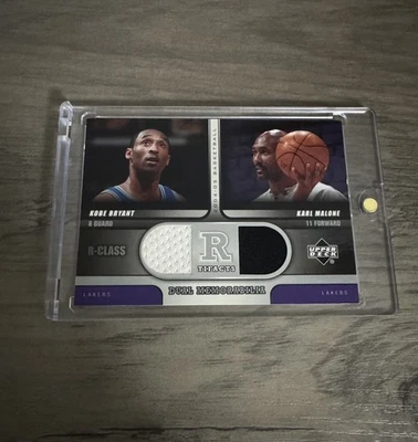 UPPER DECK 2004 KOBE BRYANT/KARL MALONE R-TIFACTS DUAL MEMORABILIA R-CLASS R2-KK - Image 1 of 2