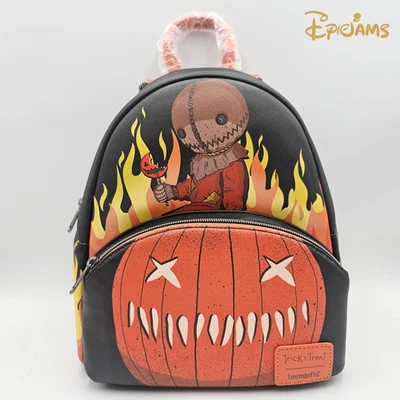 Mini Mochila Loungefly Trick 'R Treat Sam & Jack-O'-Lantern Nueva Foto 1 de 4