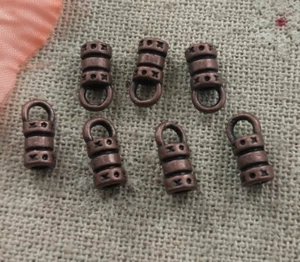Envío Gratuito 480 piezas Antiguo Rojo Cobre Bonito Dijes Fianzas 10x5mm L-5043 - Imagen 1 de 4