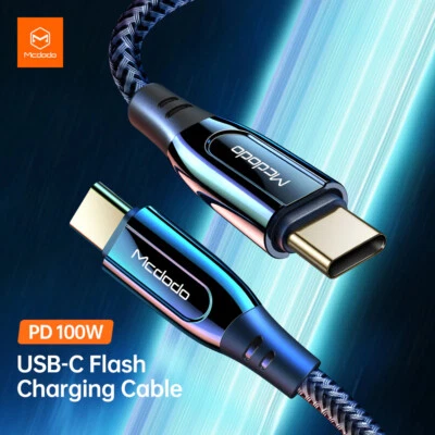 Mcdodo USB C to USB C Cable 100W PD QC4 5A Fast Charge Data - 1.2m 2m - Image 1 of 4